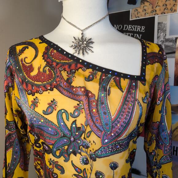 Vintage Whimsygoth Velvet Top - Picture 2 of 7